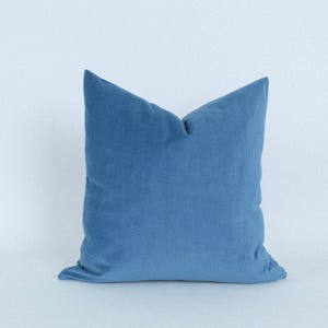Sky Blue Pillow Cover • Soft Blue Throw Pillow • Textured Cushion Cover • Modern and Cozy Style • Woven Fabric • All Sizes