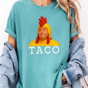 Comfort Colors® TACO Trump Shirt, Trump Always Chickens Out Tee, Anti Trump Shirt, TACO Trade War Resist Tee, Protest Shirt, Anti MAGA Shirt