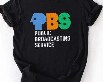 Comfort Colors® PBS Retro Logo Shirt | 70s Public Broadcasting Graphic Tee, Vintage Public Media, Classic TV Fans Gift