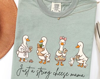 Comfort Colors® In My Silly Goose Mama Era Shirt, Funny Goose Mom Tee, Mothers Day Gift, Cute Coquette Shirt