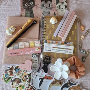 Caja de Regalo Misteriosa de Papelería – Preciosa Caja Sorpresa Kawaii – Regalo para Adolescentes – Caja de Autocuidado – Tamaños Pequeño, Mediano y Grande. Elegida al azar.
