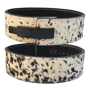 Handmade Natural Cowhide Weight Lifting Powerlifting Lever Belt, Weightlifting Bodybuilding Deadlifting Lever Belt Easter Gift  for him her