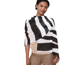 Zebra Stripes Scarf,Gift for Her