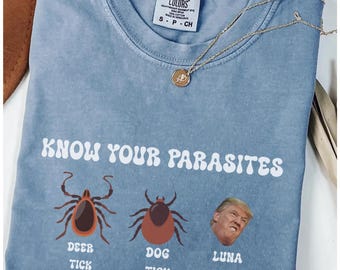 Know Your Parasites Shirt, Sarcastic Anti Trump Political Humor