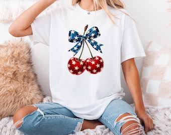 Cherry T-Shirt, Aesthetic Cherry Graphic Tee, Retro Fruit Shirt, Cute Summer Cherry Top
