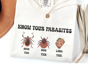 Know Your Parasites Shirt, Sarcastic Anti Trump Political Humor