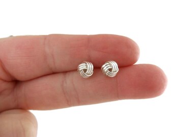 Orecchini A Borchia Luna Crescente In Argento Sterling 925 - Mini Gioiello Elegante