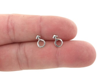 VERKAUF! Kleine Ohrstecker, Minimalist Ohrstecker, Silber Ohrstecker, Minimalist Ohrstecker, kleine Ohrstecker, silber Ohrstecker
