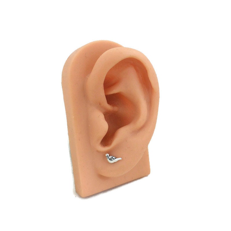 Orecchini Uccellino In Argento 925 Con Smalto Colorato - Piccoli Gioielli A Forma Di Uccello Per Donne E Ragazze, Ipoallergenici, Confezione Regalo - 4