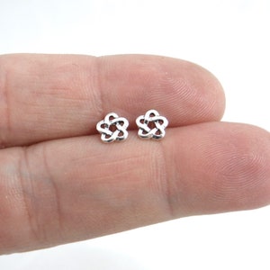 Celtic Knot Earrings in Sterling Silver, Celtic Knot Earrings, Celtic Studs, Tiny Studs, Cartilage Studs, Minimalist Earrings, Kids Studs