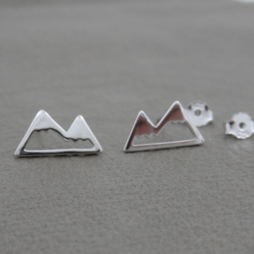 ECHOOY Orecchini A Leva Montagna In Argento Sterling 925 – Pendenti Natura Con Sole, Ipoallergenici