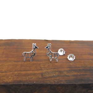 Orecchini A Perno In Argento Sterling 925 Con Lama Alpaca Arcobaleno, 6x9 Mm, In Confezione Regalo, Gioiello Delicato