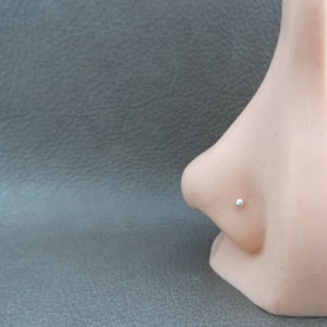 Tiny Silver Nose Stud in Sterling Silver, Tiny Ball Nose Stud, 2mm Nose Stud, Multiple Piercings, Helix Stud, Tiny Nose Stud, Body Piercing