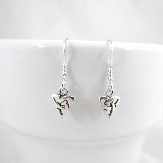 Keltisch Hart Oorhangers - zilver