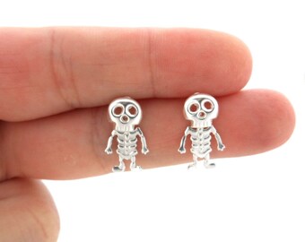 Skeleton earrings sale claire's