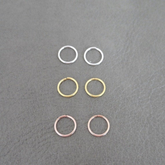 Orecchini Acciaio Chirurgico Orecchini Cerchio A Spirale In Argento 925 A Baionetta 27mm Cerchi Argento 925 Orecchini - Foto 7