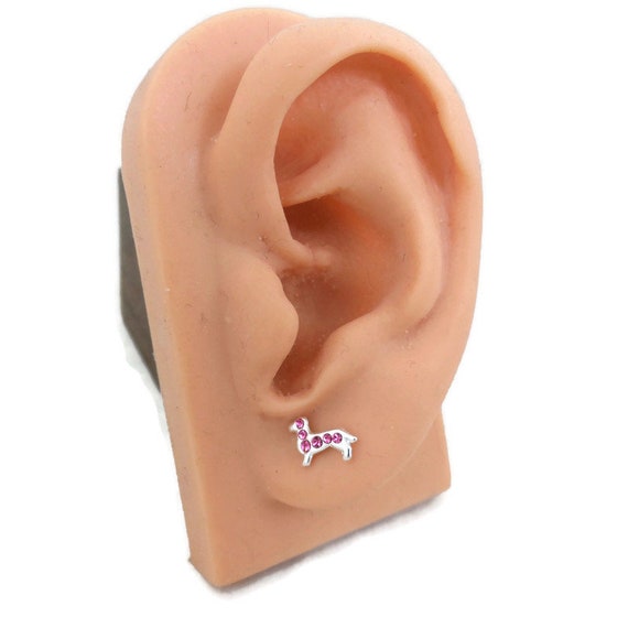 Orecchini pendenti in argento sterling con pietre di cristallo di quarzo rosa rosa - Italia