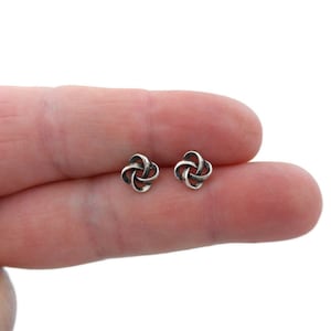 Celtic Knot Earrings in Sterling Silver, Celtic Knot Studs, Knot Studs, Sterling Earrings, Dainty Earrings, Celtic Earrings, Tiny Studs