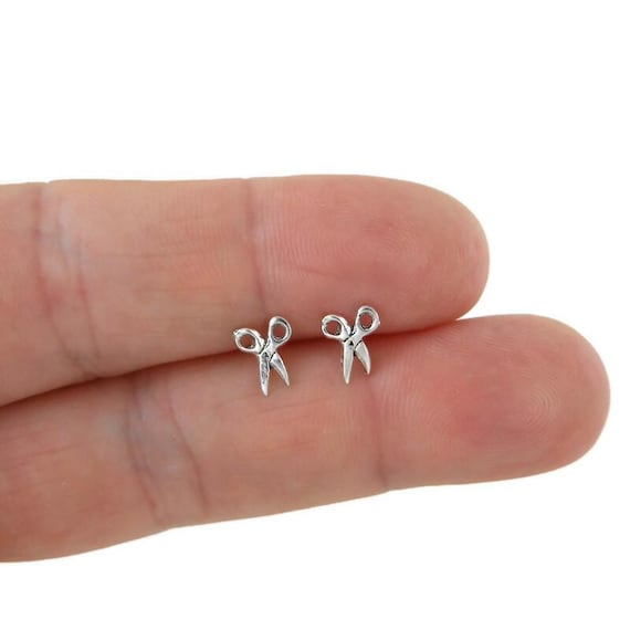 1 Paio di Orecchini a Perno Mini Farfalla in Argento Sterling 925