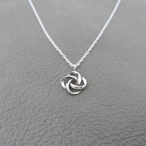 Celtic Knot Necklace in Sterling Silver, Celtic Knot Necklace, Celtic Pendant, Sterling Silver Celtic Necklace, Dainty Necklace