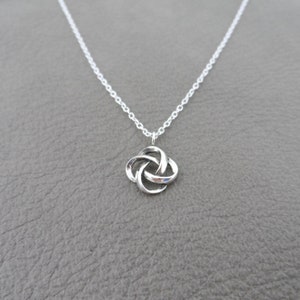 Celtic Knot Necklace in Sterling Silver, Celtic Knot Necklace, Celtic Pendant, Sterling Silver Celtic Necklace, Dainty Necklace