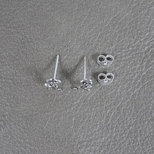 Frog Earrings in Sterling Silver, Frog Earrings, Frog Studs, Cartilage Studs, Girls Earring, Dainty Earrings, Kids Earrings image 3