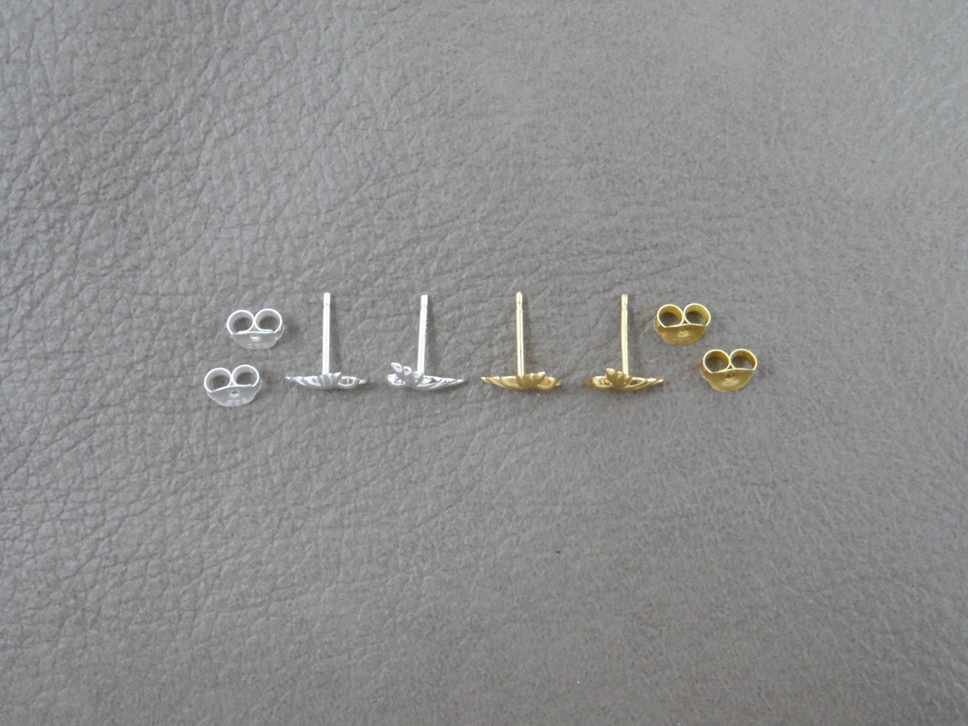 Tiny Hummingbird Earrings in Sterling Silver, Hummingbird Earrings, Kids Earrings, Tiny Studs, Bird Studs, Dainty Earrings, Gift for Her