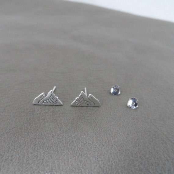 ECHOOY Orecchini A Leva Montagna In Argento Sterling 925 – Pendenti Natura Con Sole, Ipoallergenici
