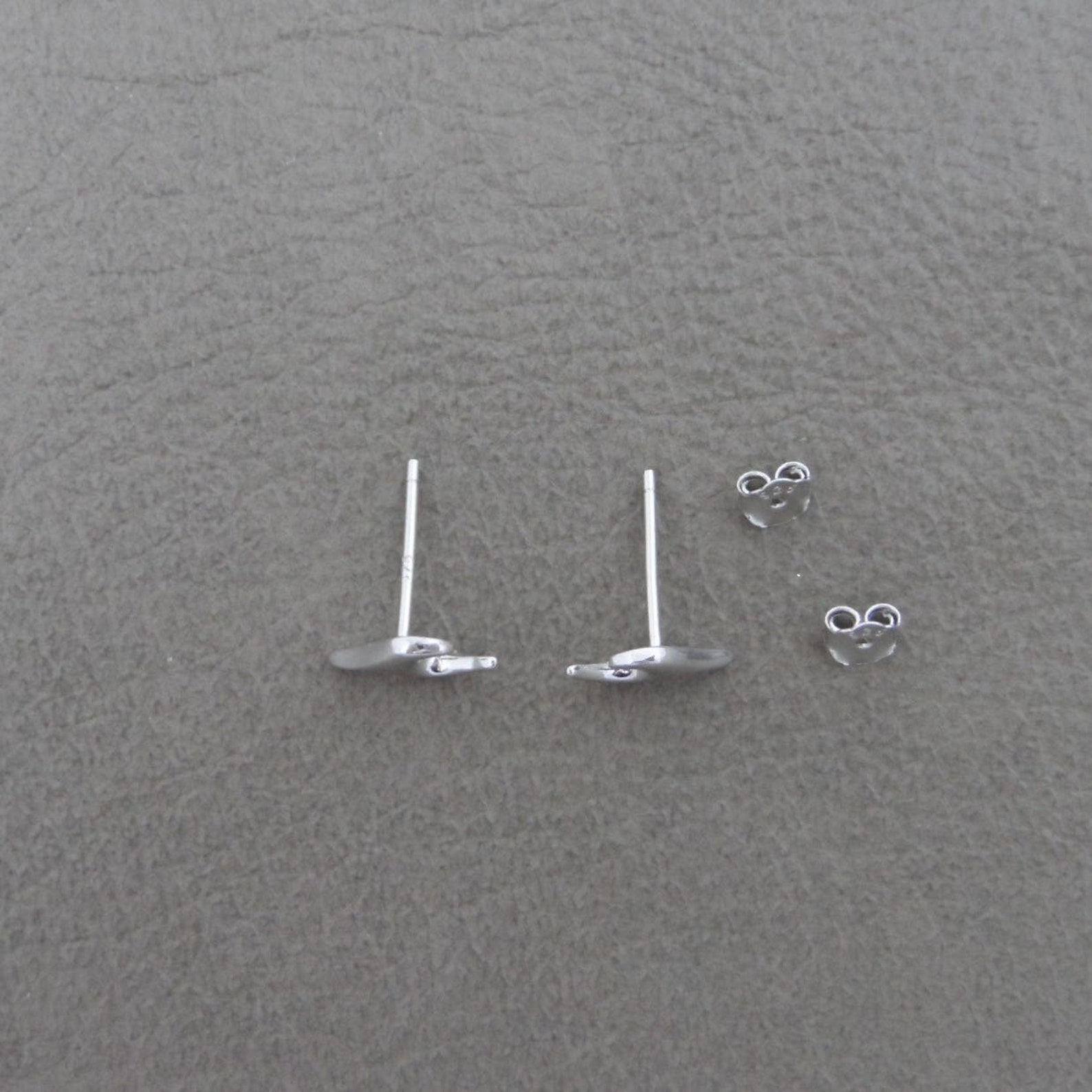 Wave Earrings in Sterling Silver, Wave Earrings, Wave Studs,ocean ...