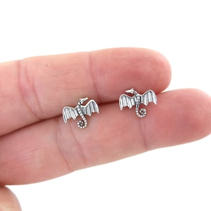 Small cheap dragon earrings