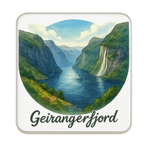 Geirangerfjord, Norway Fridge Magnet | Travel Souvenir Collectible Gift