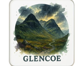 Imán para nevera de Glencoe, Escocia, Reino Unido. Recuerdo de viaje coleccionable.