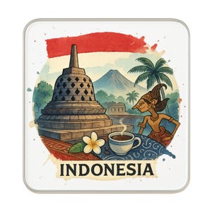 Indonesien Kühlschrankmagnet: Nettes großes handgefertigtes Reise-Souvenir-Geschenk