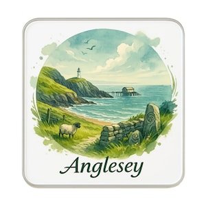 Anglesey, Wales UK Fridge Magnet: Cute Large Handmade Travel Souvenir Gift