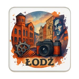 Lodz, Polen Kühlschrank-Magnet: Nettes großes handgemachtes Reise-Andenken-Geschenk