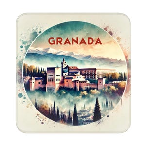 Grenade, Espagne Aimant Pour Réfrigérateur | Cadeau de collection souvenir de voyage