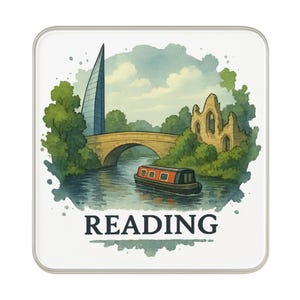 Reading, Angleterre Royaume-Uni Aimant | Cadeau de collection souvenir de voyage