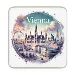 Vienna, Austria Fridge Magnet: Cute Large Handmade Travel Souvenir Gift