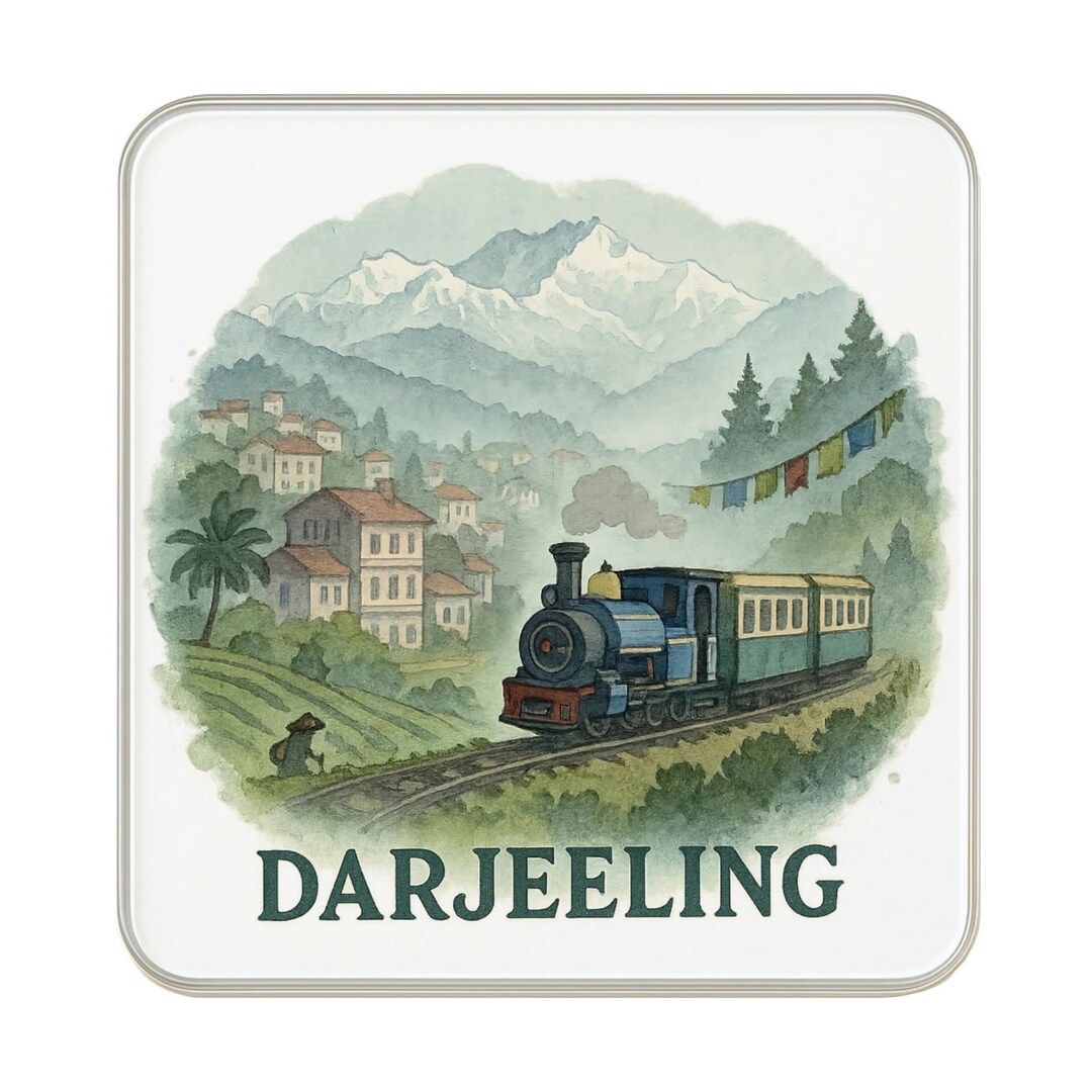Darjeeling, India Fridge Magnet: Cute Large Handmade Travel