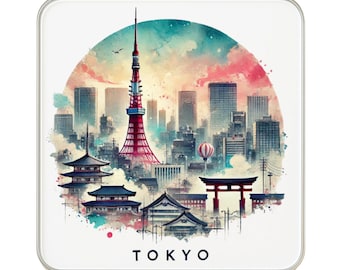 Imán para nevera de Tokio, recuerdo de viaje, regalo coleccionable