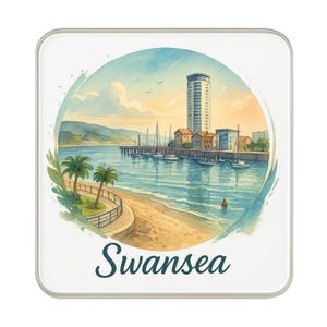 Swansea, Pays de Galles Royaume-Uni Aimant Pour Réfrigérateur | Cadeau de collection souvenir de voyage