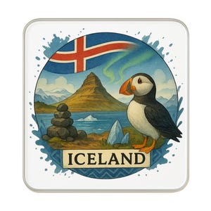 Islande aimant pour réfrigérateur | Cadeau de collection souvenir de voyage