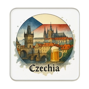 Czechia (Tschechische Republik) Kühlschrankmagnet: Nettes großes handgemachtes Reise-Andenken-Geschenk