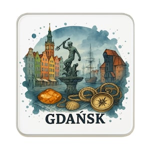 Gdansk, Poland Fridge Magnet | Travel Souvenir Collectible Gift