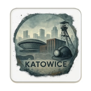 Katowice, Polen Kühlschrank-Magnet: Nettes großes handgemachtes Reise-Andenken-Geschenk