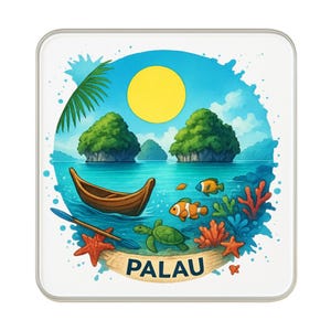 Palau Fridge Magnet: Cute Large Handmade Travel Souvenir Gift