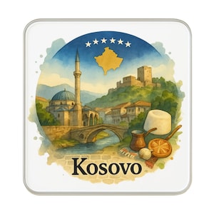 Kosovo Fridge Magnet | Travel Souvenir Collectible Gift