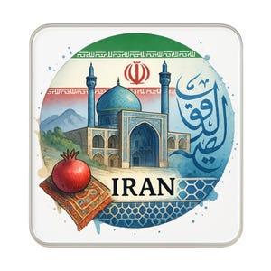 Koelkastmagneet Iran: leuk groot handgemaakt reissouvenir