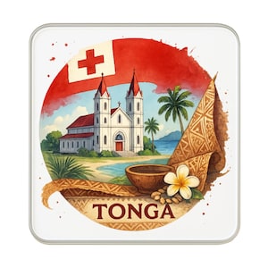 Tonga Fridge Magnet: Cute Large Handmade Travel Souvenir Gift