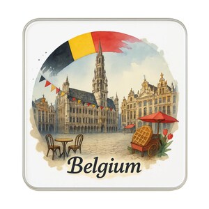 Imán para nevera de Bélgica / Recuerdo de viaje coleccionable